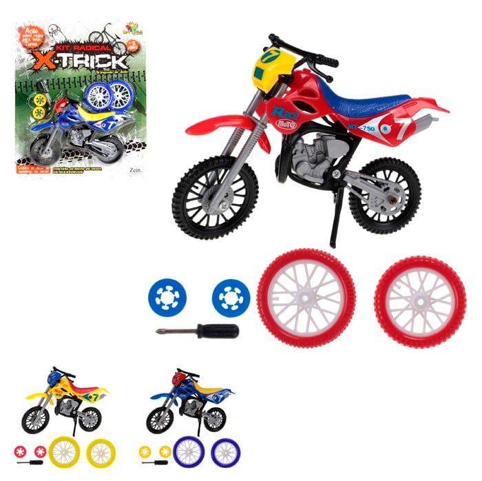 Brinquedo Kit Moto Radical X-Trick Com Acessórios U / VARIADA