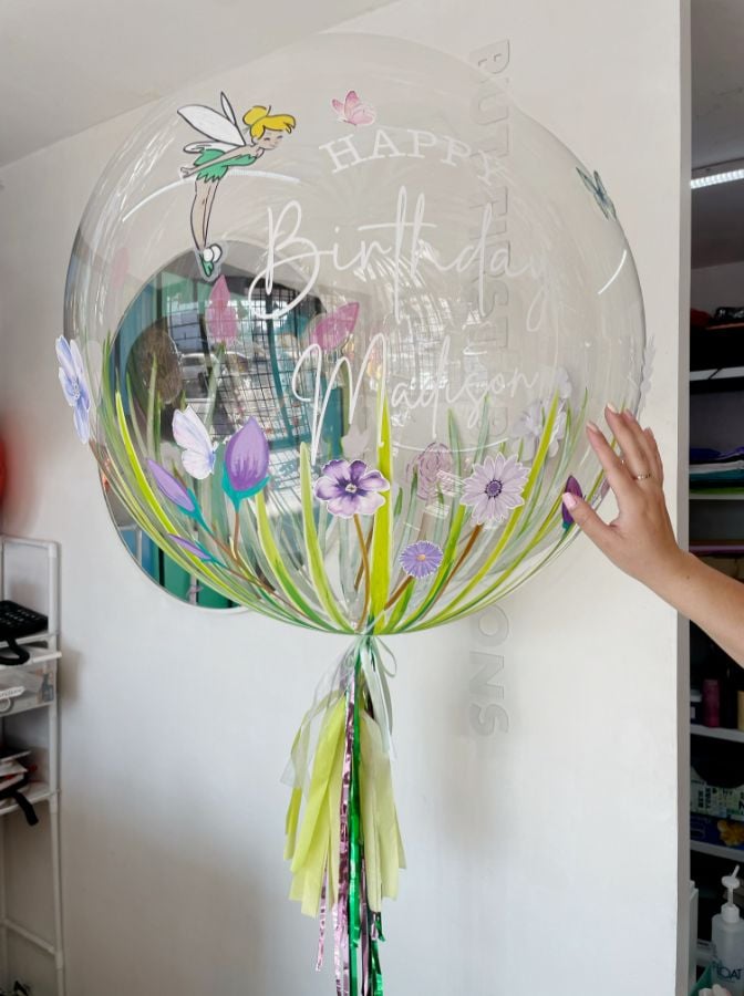 Globo personalizado con flores | Acuarela Jardín