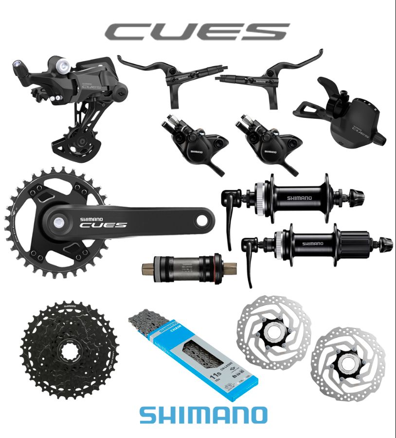 GRUPO SHIMANO CUES U4000 RELACION 1X9 32T 11/46T C/MANZANAS