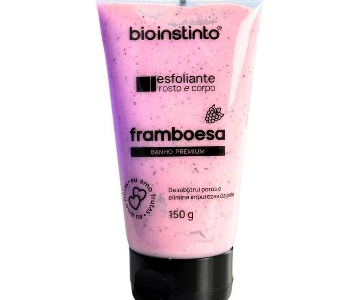 Esfoliante Rosto e Corpo Framboesa – Bio Instinto (150g)