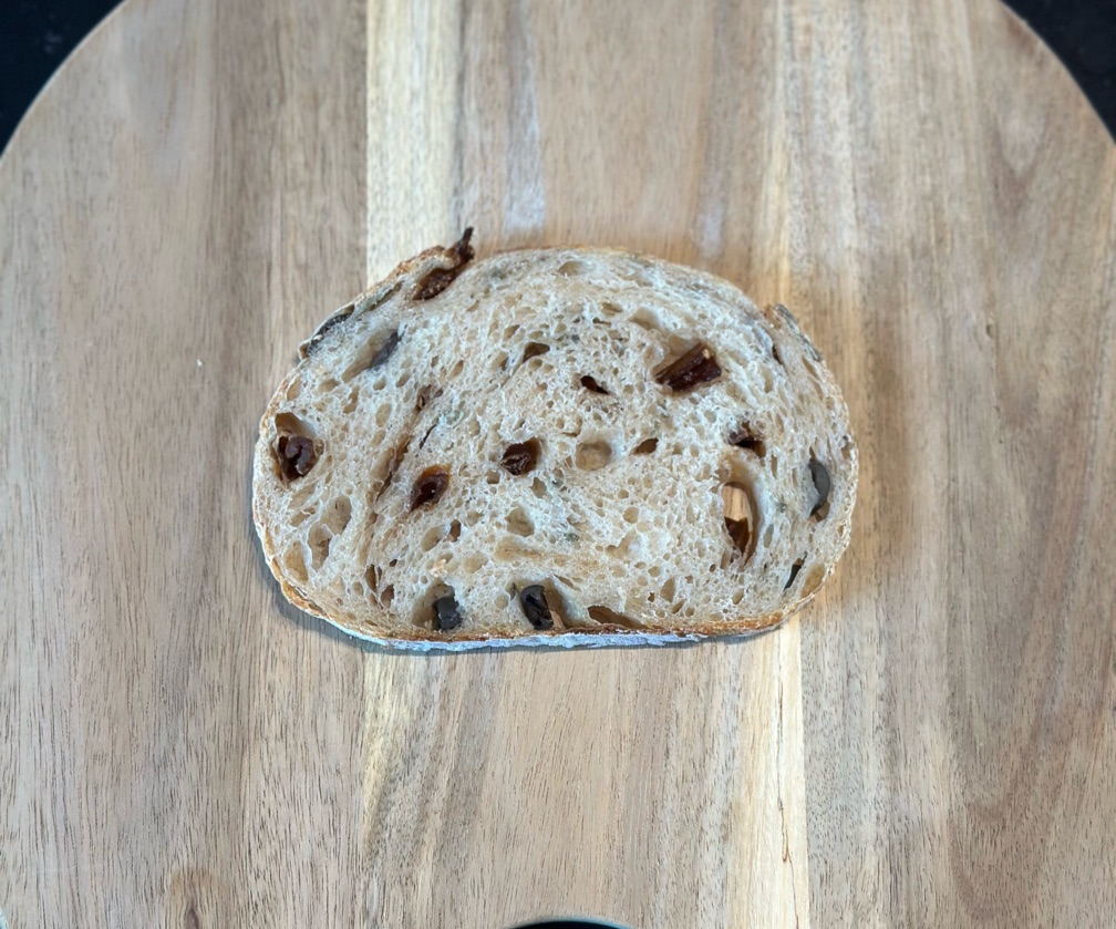 Black Olives, Sun-dried Tomatoes, Rosemary & Italian Herbs Semi-Wholewheat Sourdough Loaf (Mini)