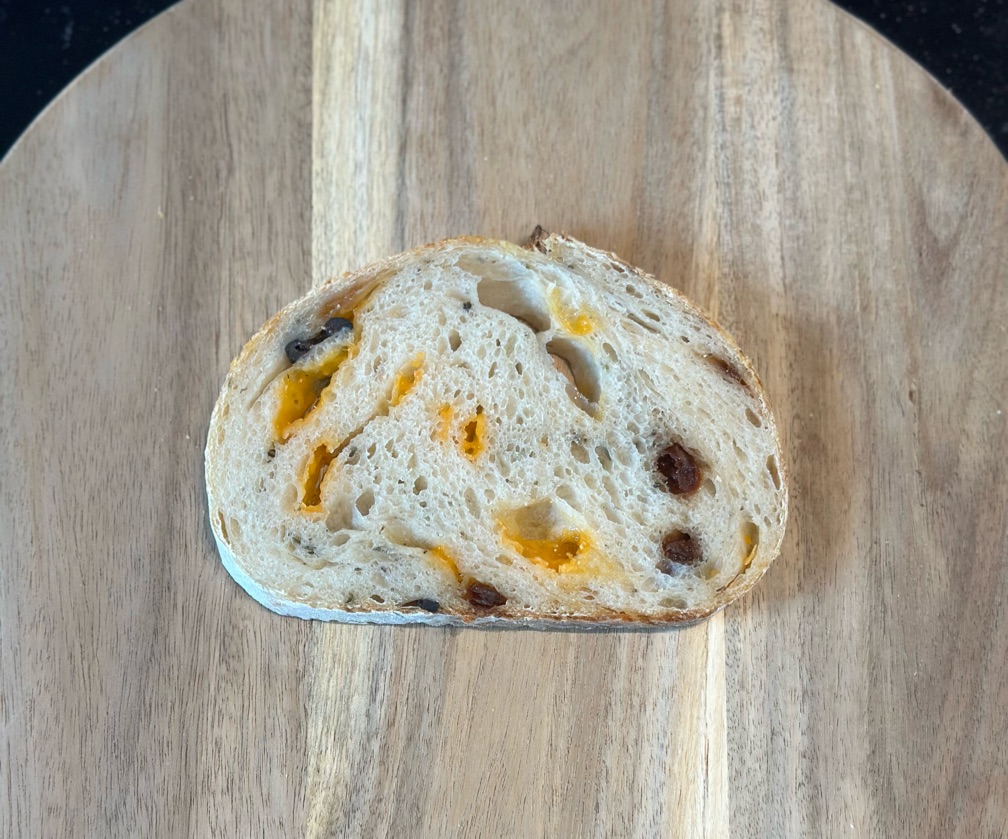 Black Olives, Sun-dried Tomatoes, Rosemary, Italian Herbs & Leicester Cheese White Sourdough Loaf (Mini)