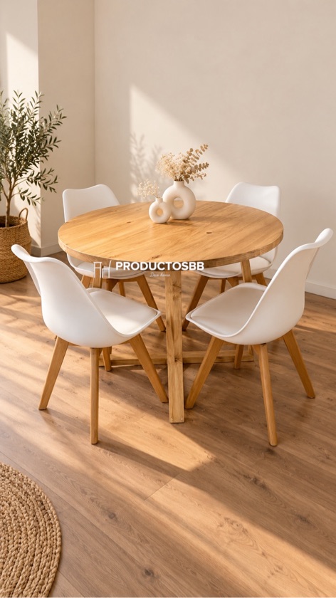 Juego Mesa Zoe Red + 4 Sillas Tulip - Envio SIN CARGO A CABA