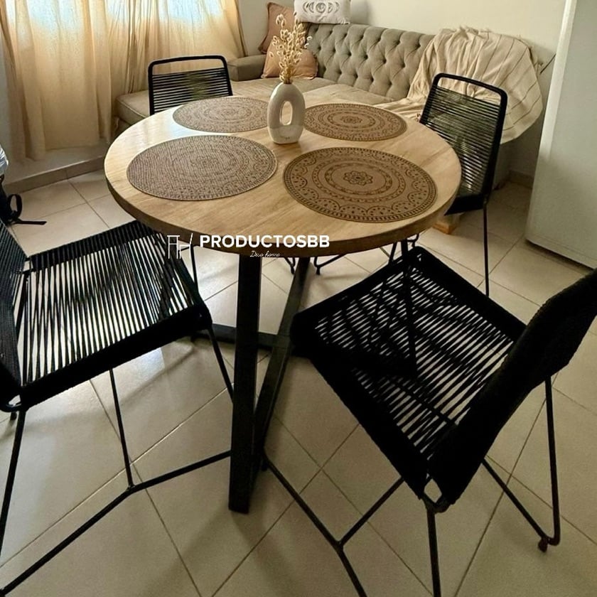 Juego Mesa Zeus + 4 Sillas Tulum - Envio SIN CARGO A CABA