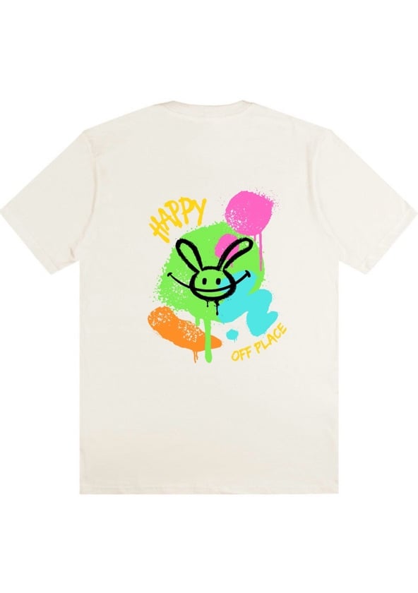 CAMISA MODELO OVER OU BASIC STREET OFF WHITE - HAPPY