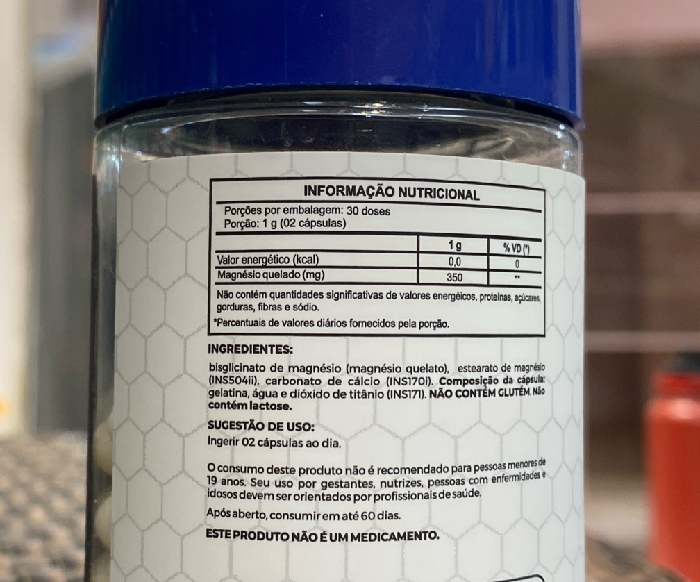 Magnésio Quelato 60cps Perfeita Alquimia