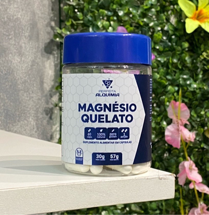 Magnésio Quelato 60cps Perfeita Alquimia