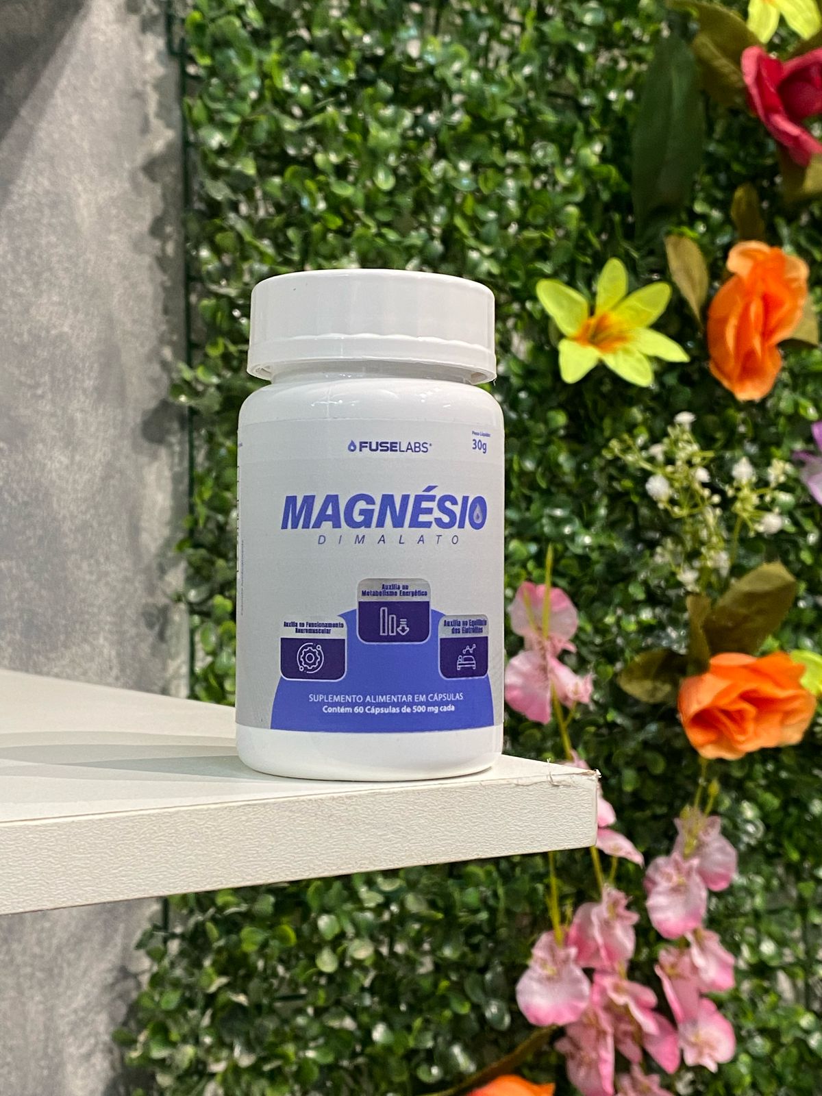 Magnésio Dimalato - 60 Cápsulas de 500mg