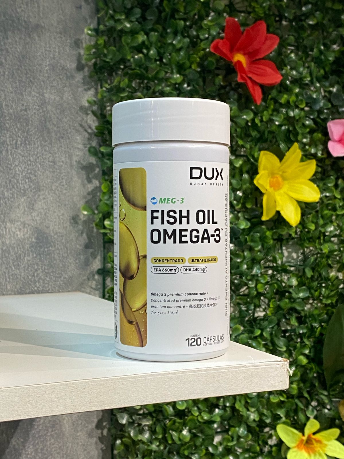 Óleo de Peixe Omega-3 DUX - 120 Cápsulas