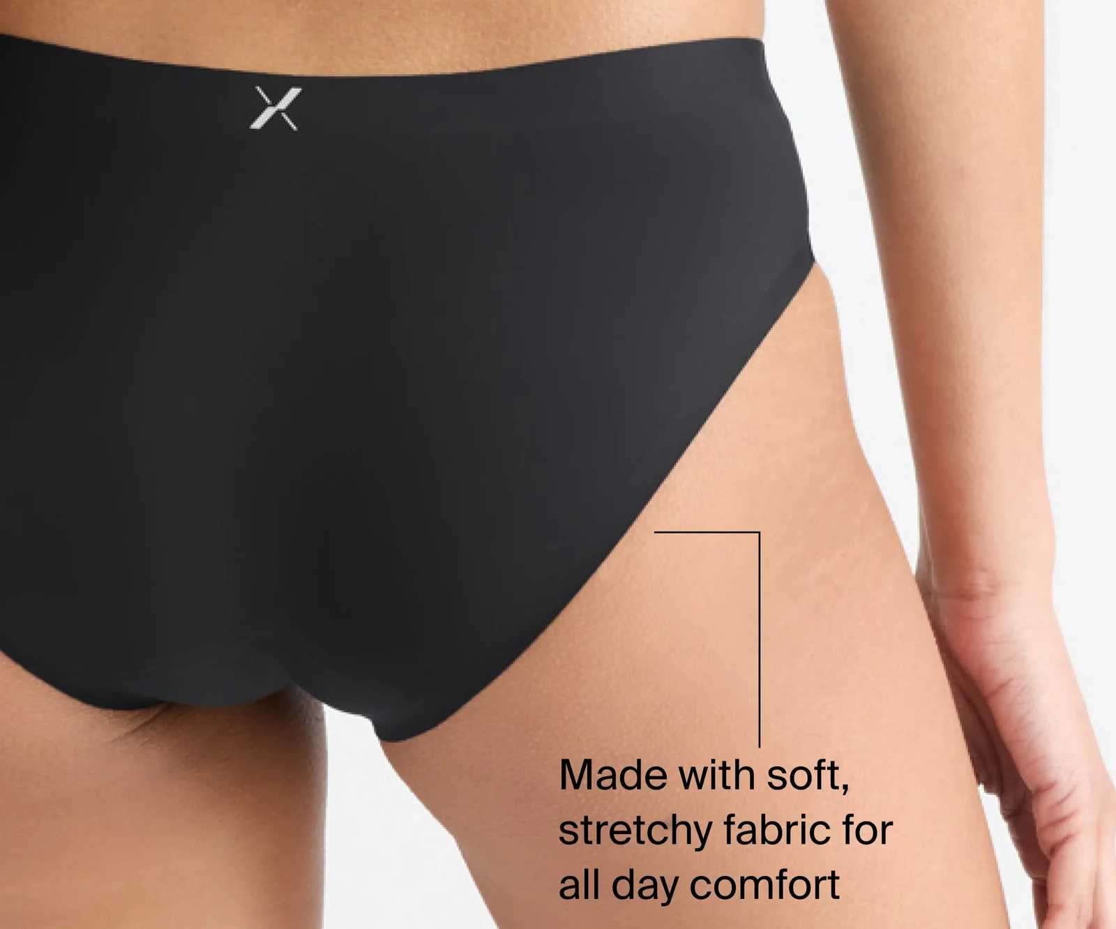 Bikini menstrual Talla M Negro