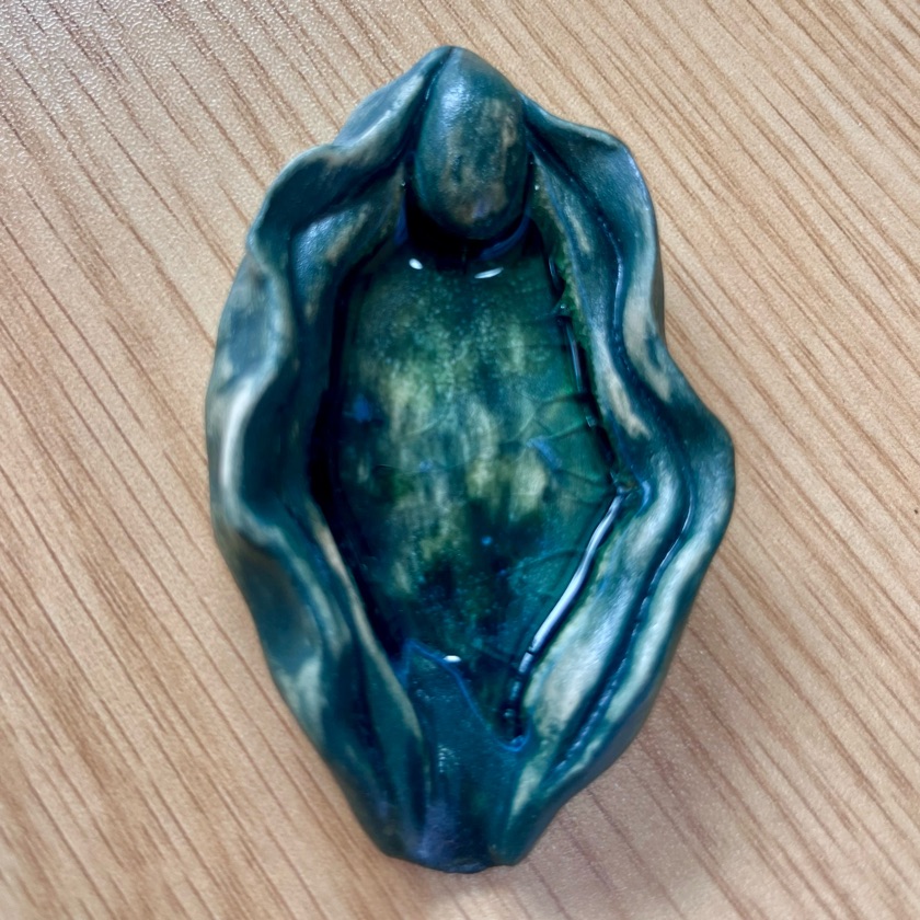 Vulvas decorativas verdes