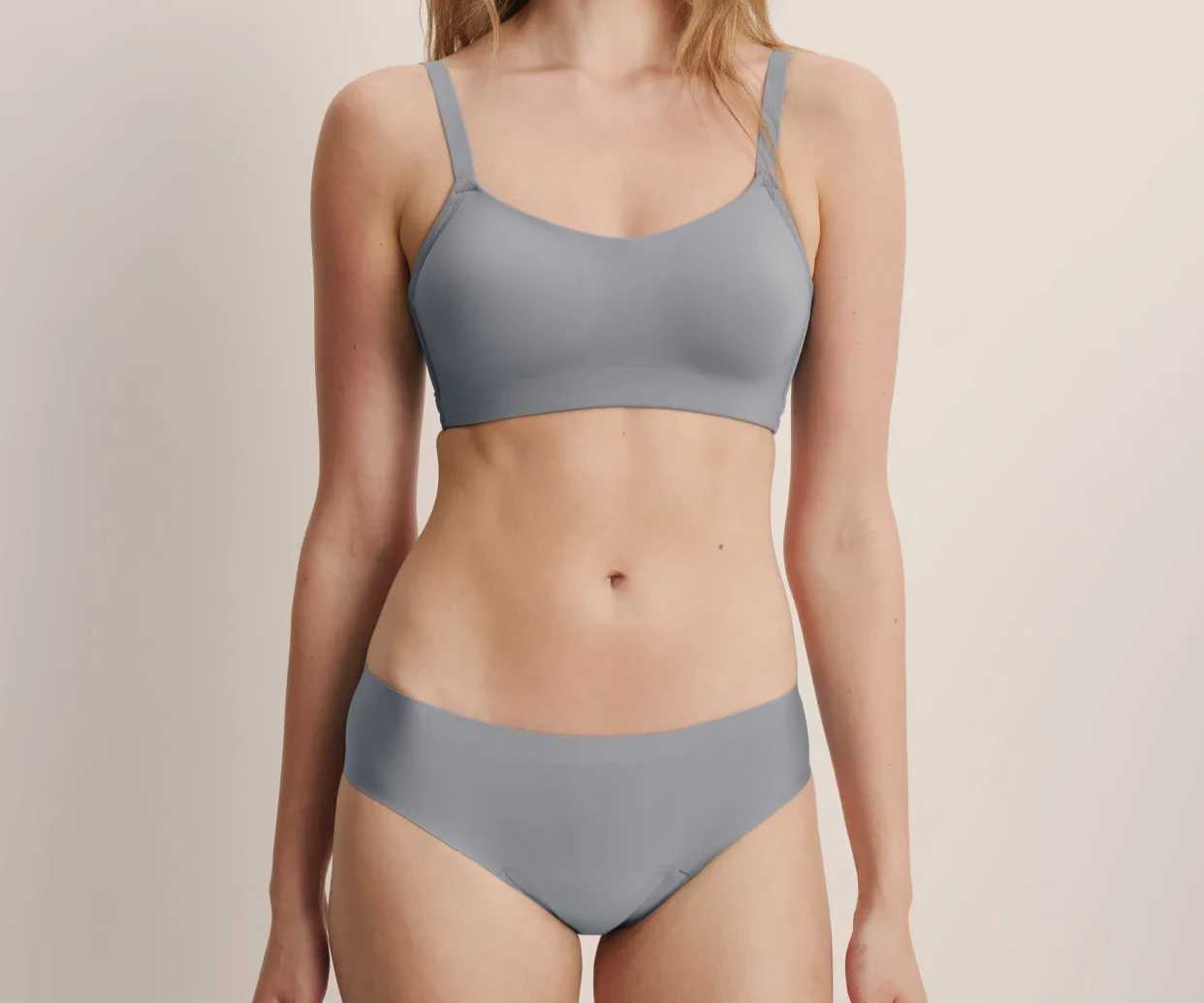 Bikini menstrual Talla M Gris Glacier