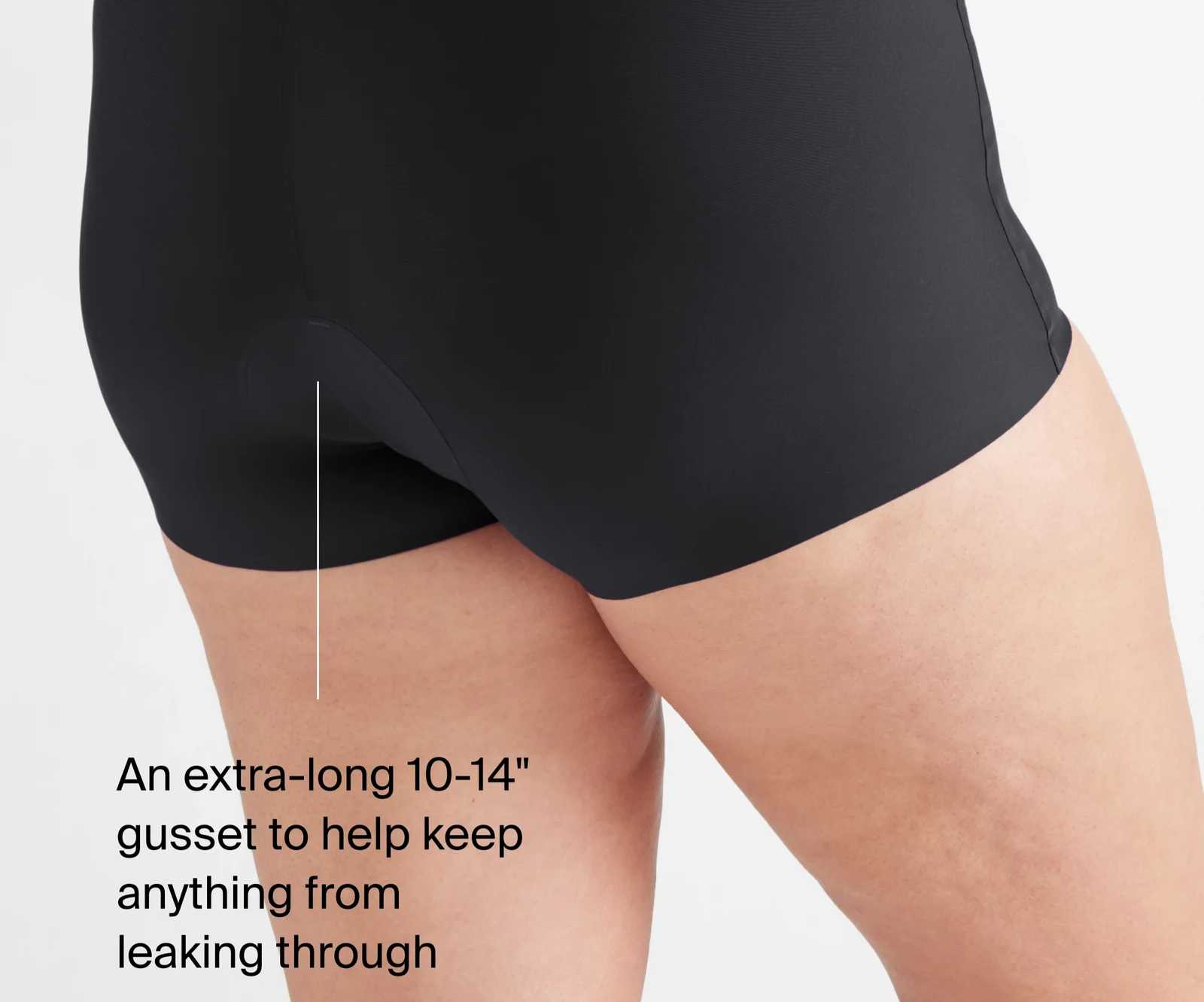 Short menstrual nocturno Talla S Negro