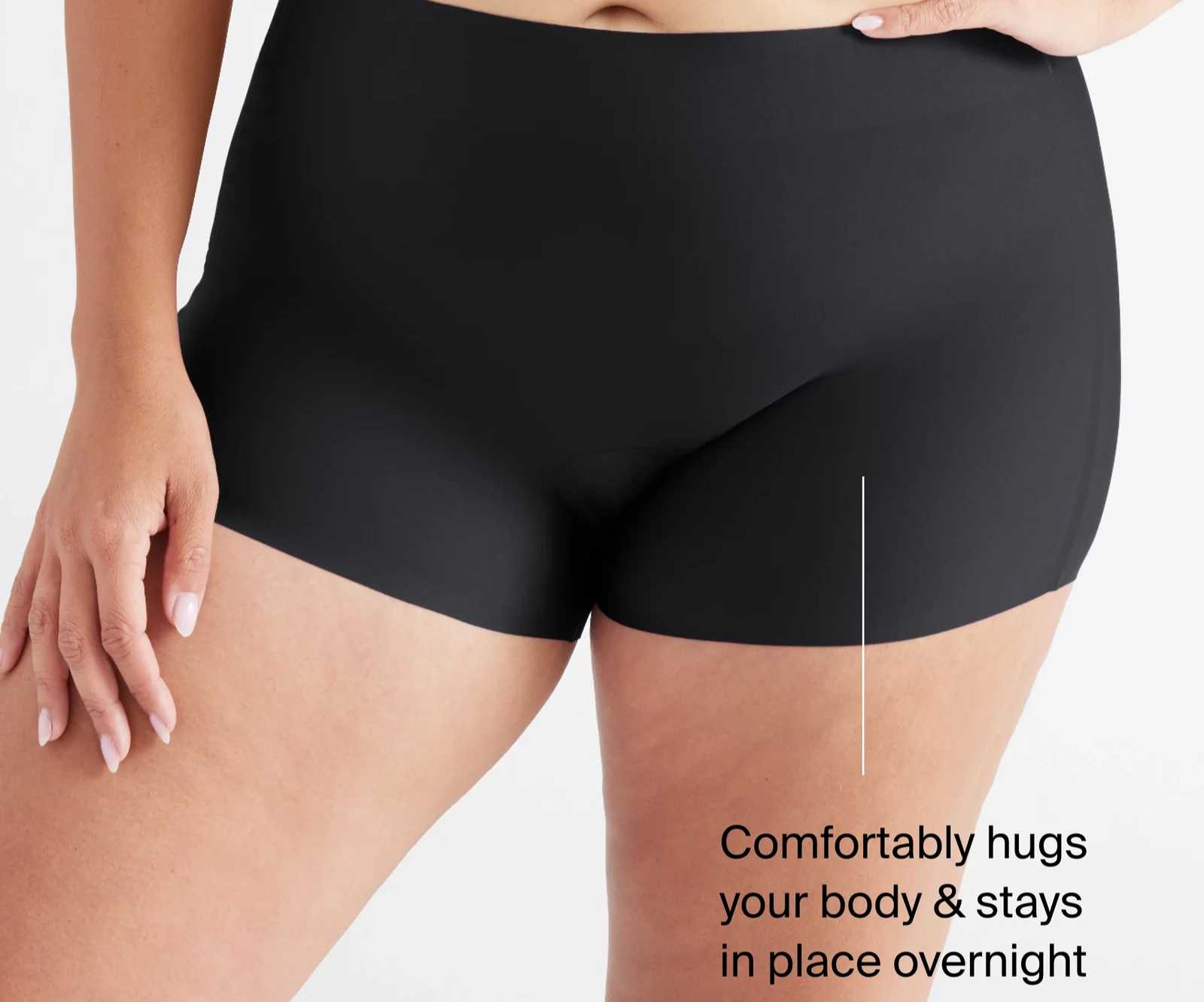 Short menstrual nocturno Talla S Negro
