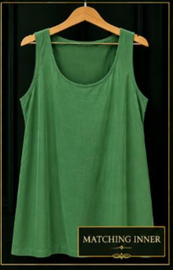EMERALD GREEN VISCOSE CHIKANKARI (PD-0019)