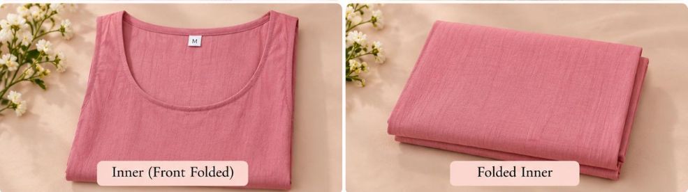 ROSE PINK VISCOSE CHIKANKARI