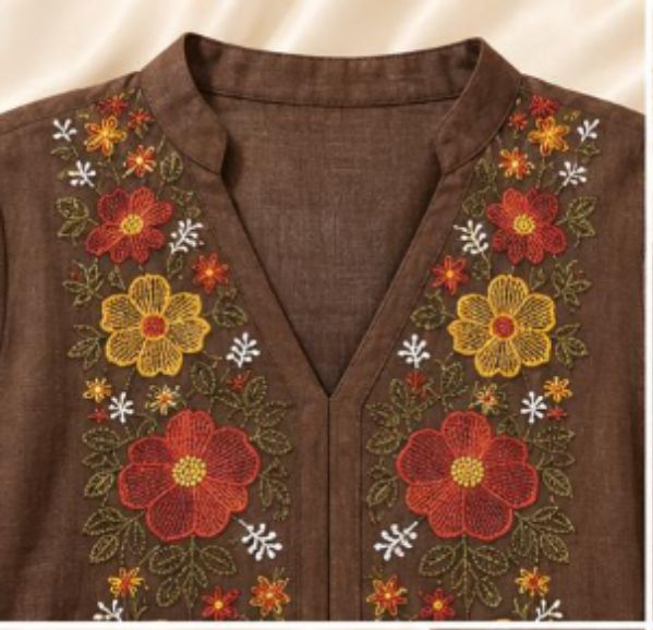 3 PC SET with Floral Embroidery