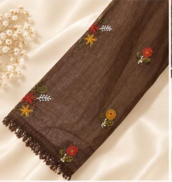 3 PC SET with Floral Embroidery