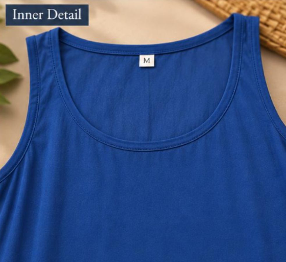 ROYAL BLUE VISCOSE CHIKANKARI