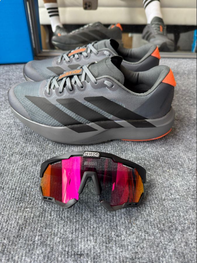 Adidas Adizero Evo SL Grafite/Preto/Laranja Masculino