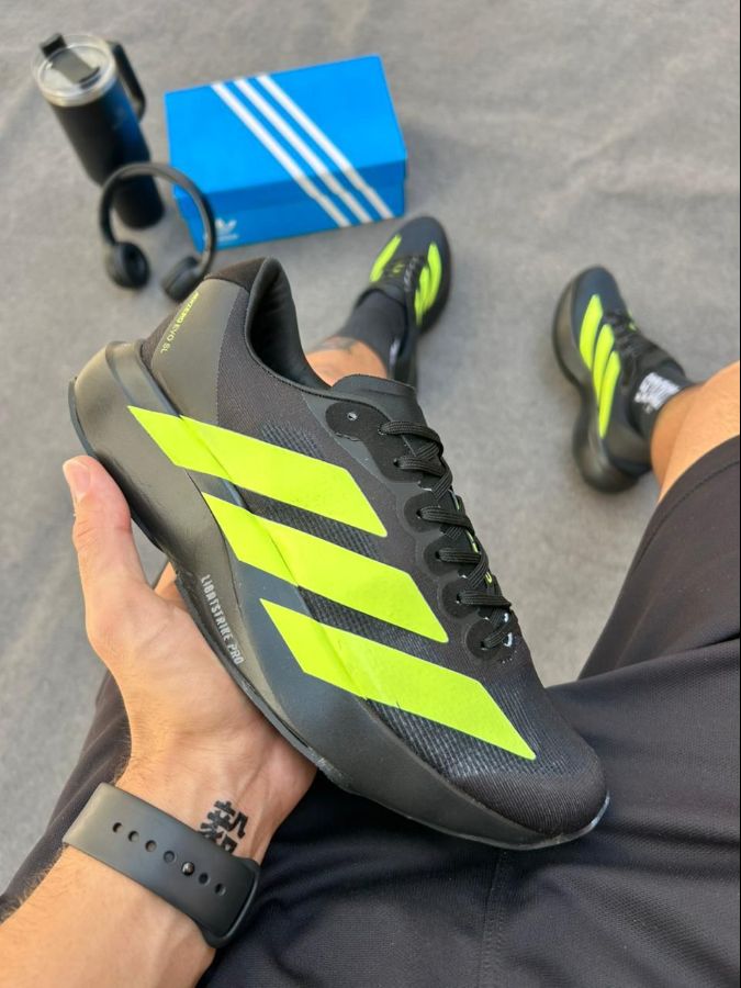 Adidas Adizero Evo SL Preto/Verde Masculino