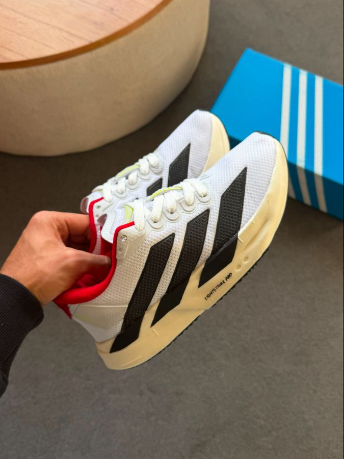 Adidas Adizero Evo SL (Linha Básica) Branco/Verde/Vermelho Masculino