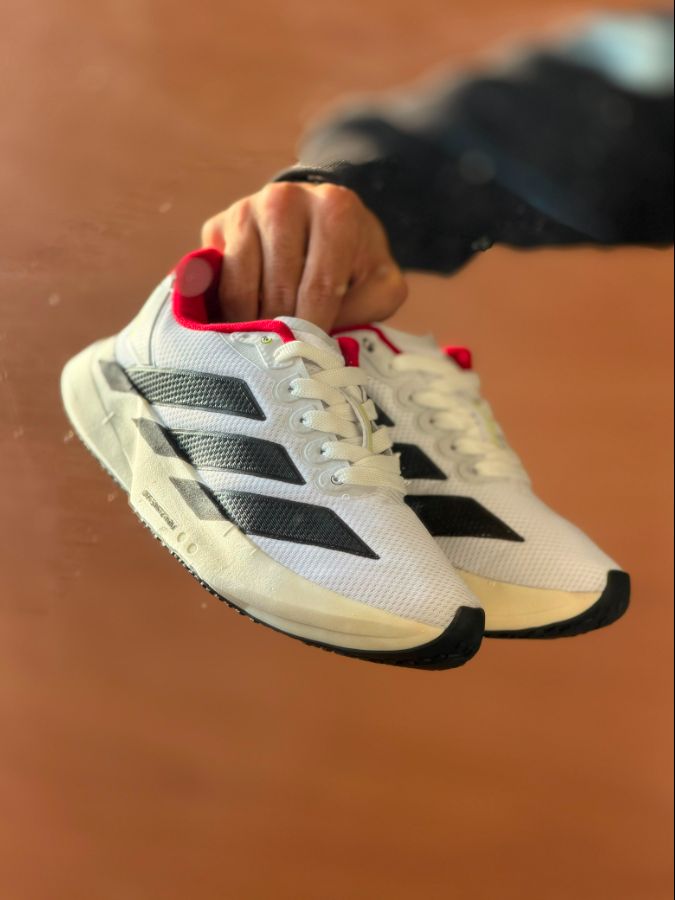 Adidas Adizero Evo SL (Linha Básica) Branco/Verde/Vermelho Masculino