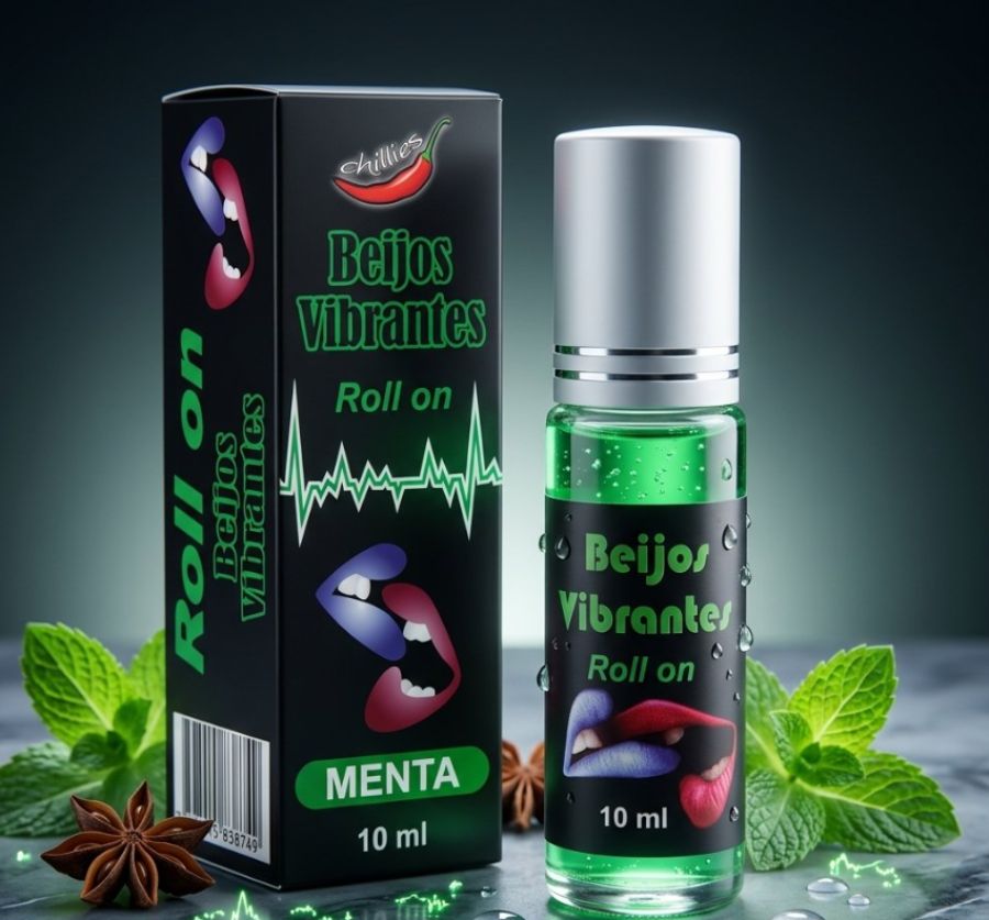 Gel do Beijo Vibrante Menta Roll-On 10ml – Chillies