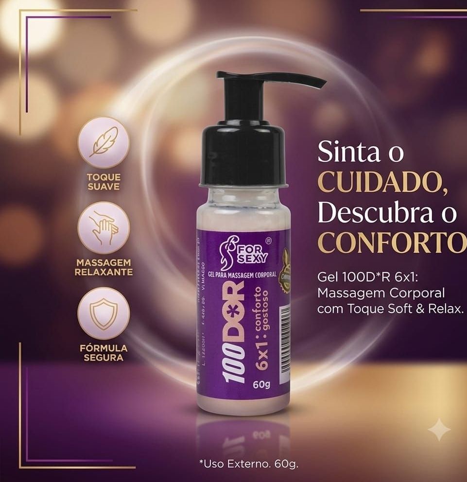 100Dor 6X1 Gel Anal Multifunções 60G For Sexy
