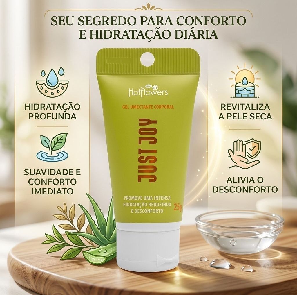 Just Joy Anestésico Bisnaga Verde 25G Hot Flowers