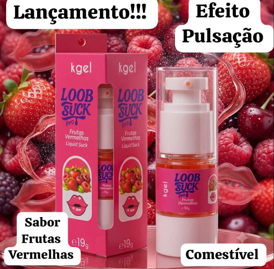 Loob Suck Pro Frutas Vermelhas Sugador Líquido Beijável 19g Kgel