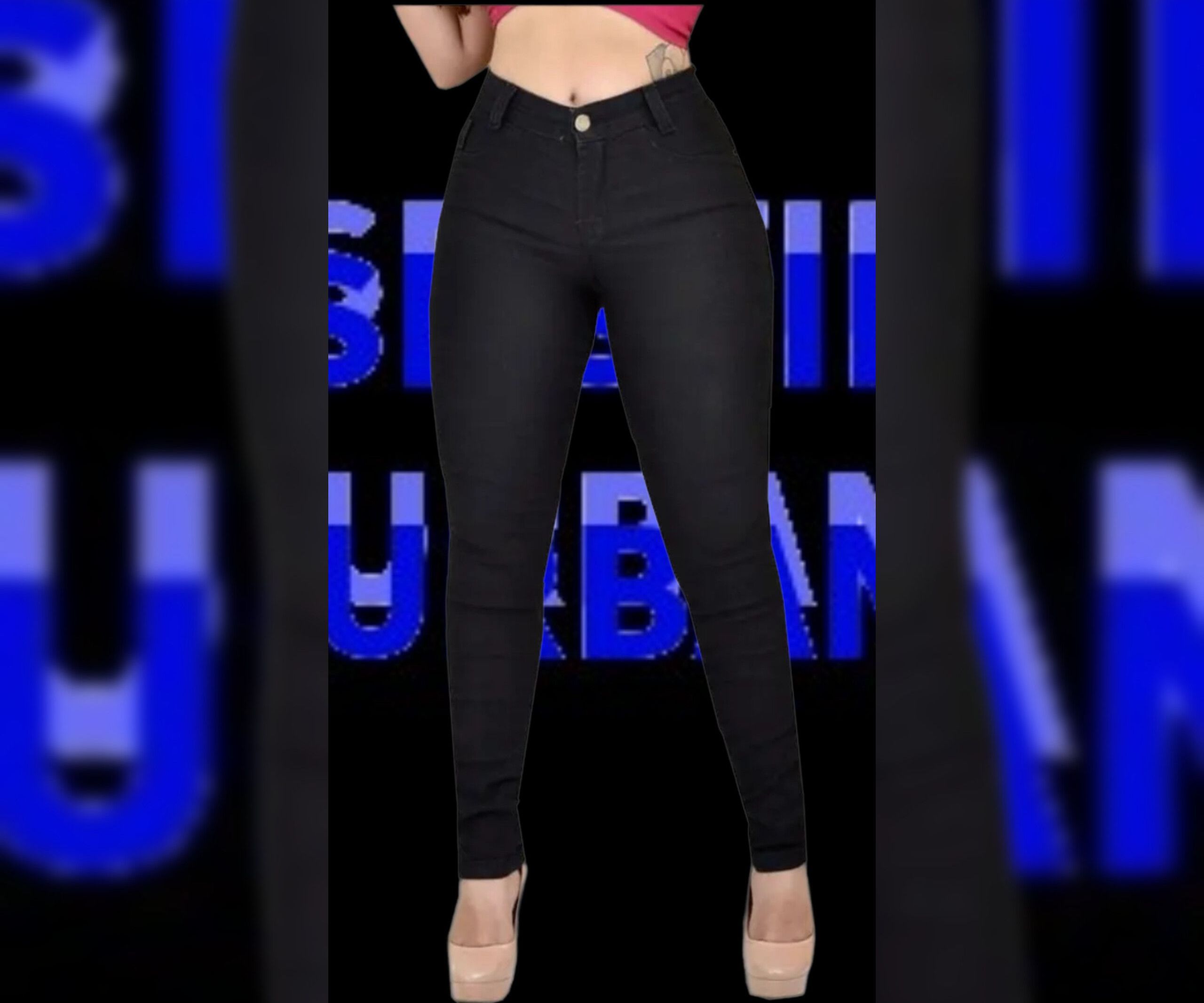 Calça jeans feminina Premium elastano