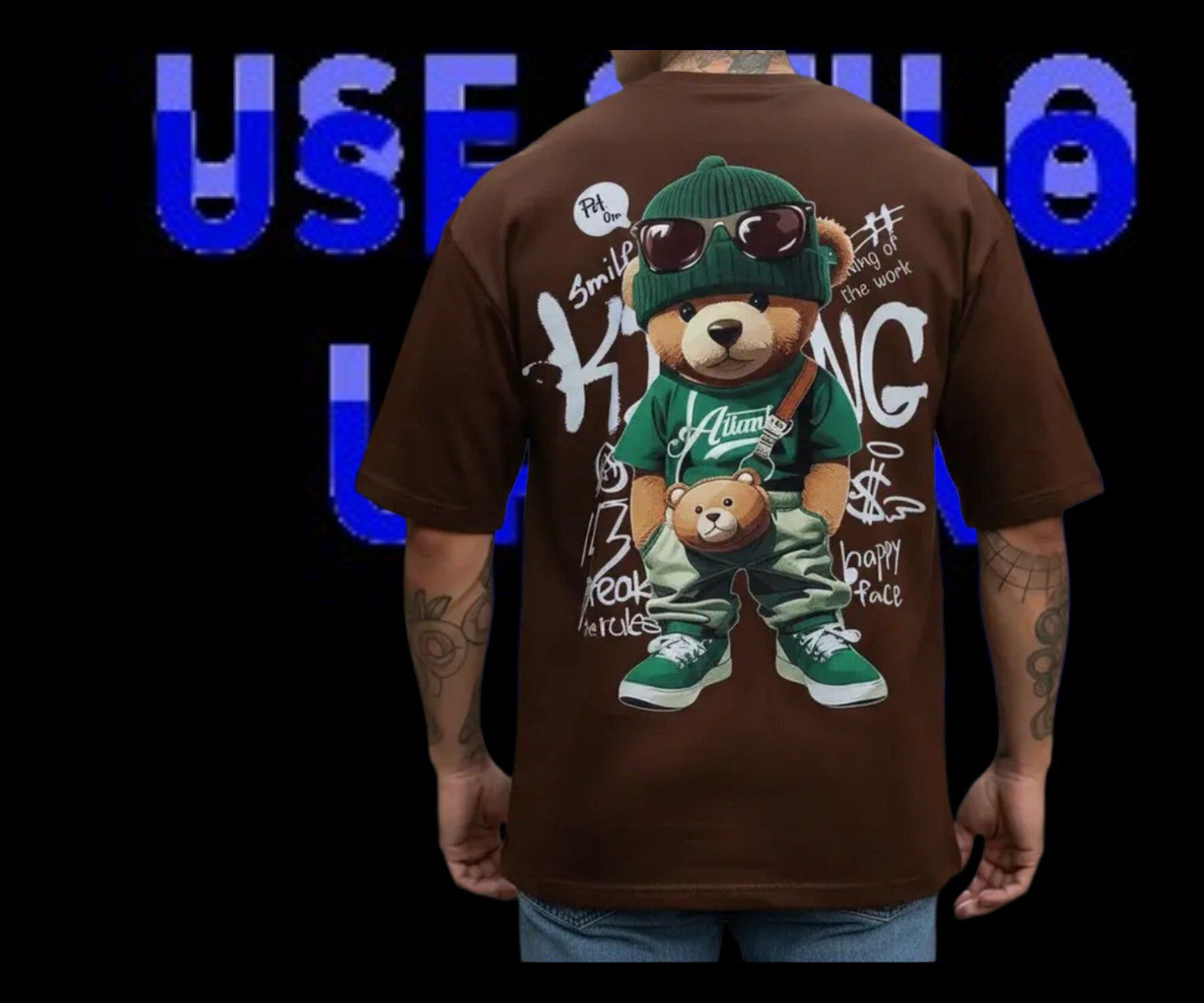 Camiseta oversized streetwear unissex
