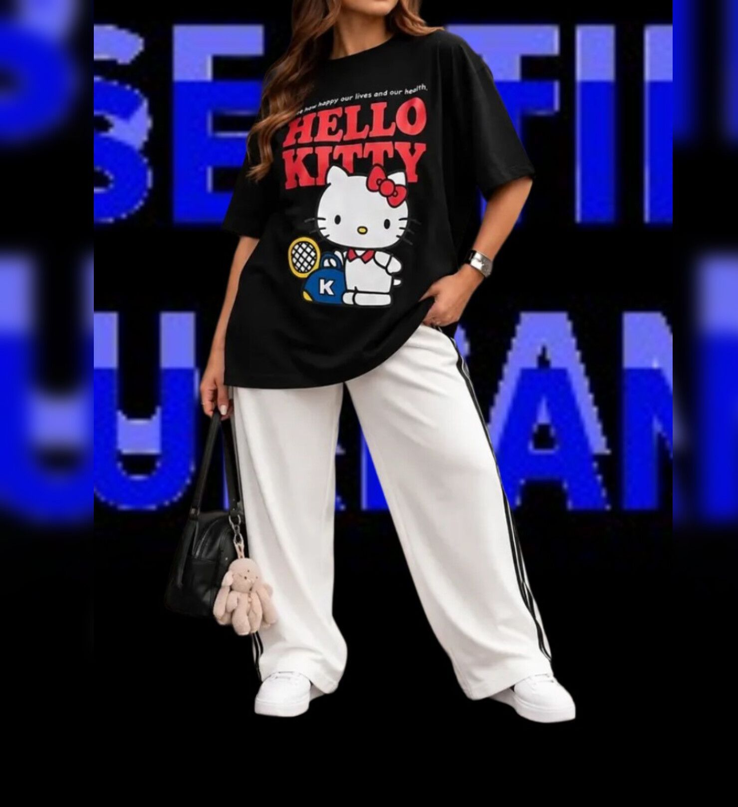 Camiseta HELLO KITTY Premium feminina