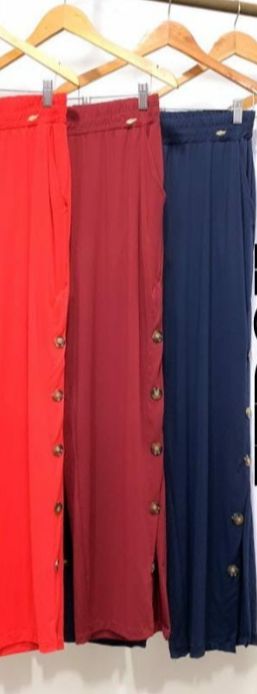 Calça pantalona PlusZize - Vermelha Tam. G2 veste do 46 so 52