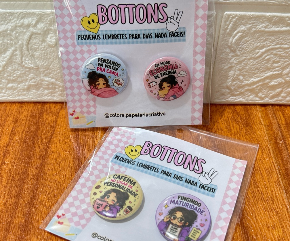 Bottons mulher 2 unidades