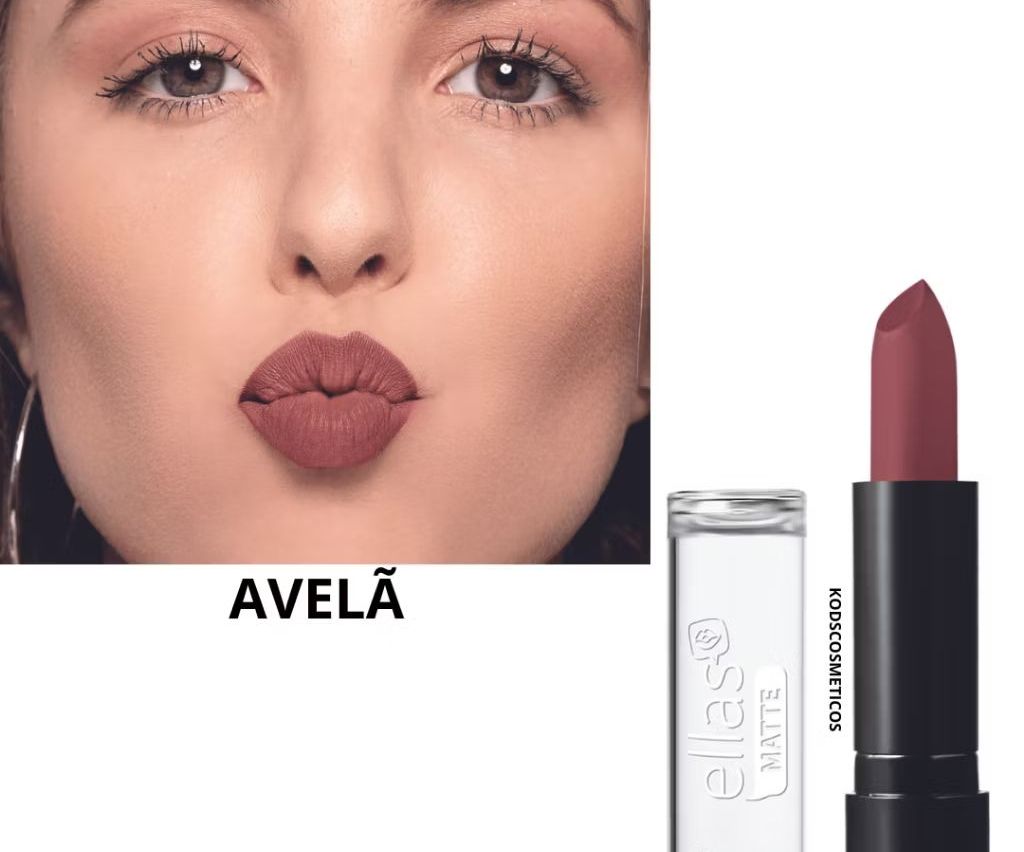 Batom Avelã Matte Jequiti ♡ Cadia🦋Presentes