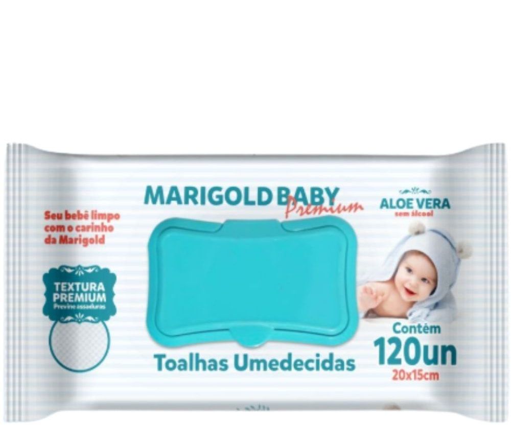 Toalha umedecida Marigold 120uni