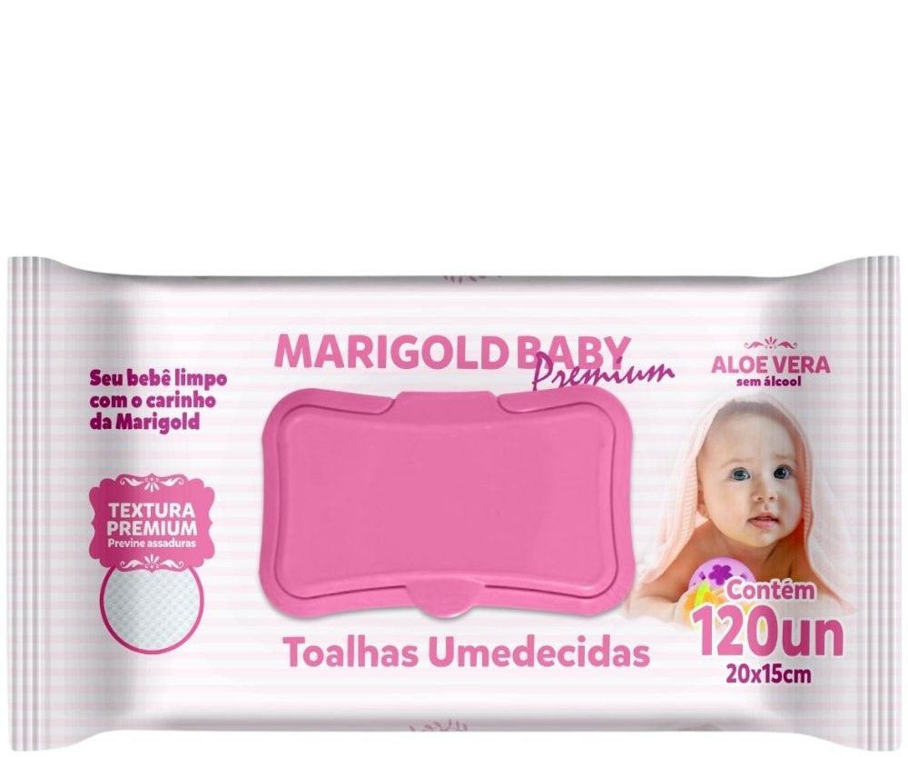 Toalha umedecida Marigold 120uni