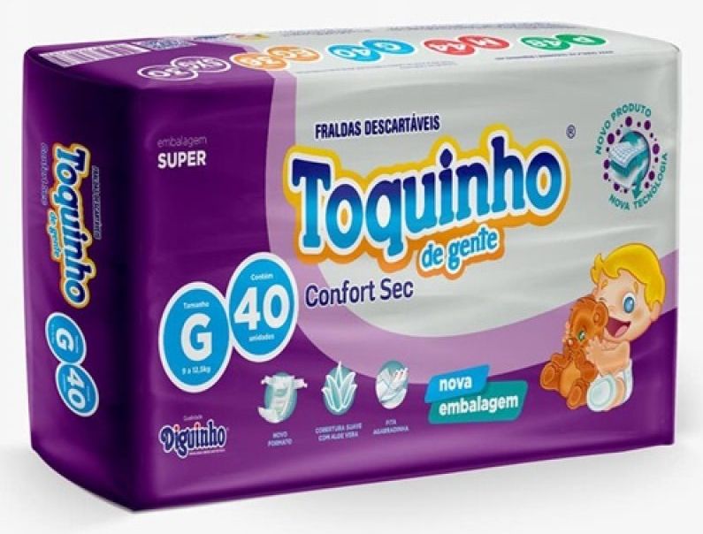 Fralda Toquinho Tam. P-M-G-EG-SXG