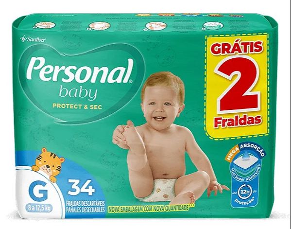 Fralda Personal Tam. M-G-XG