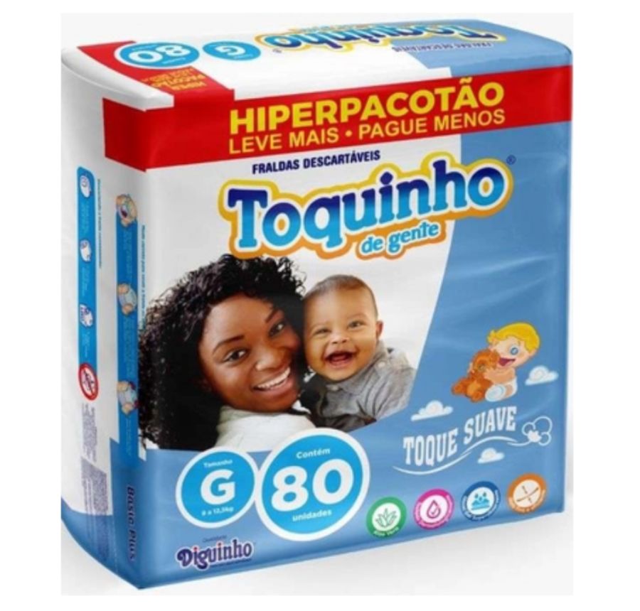 Fralda Toquinho HIPER Tam. M-G-EG-SXG