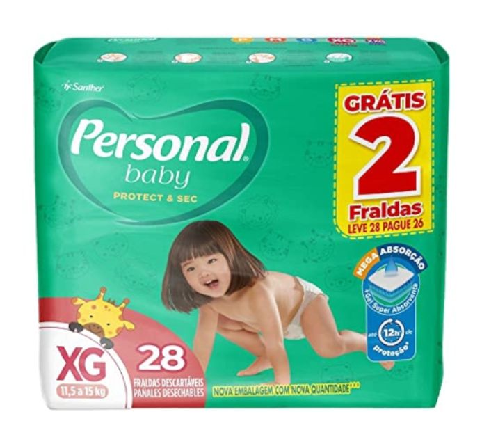 Fralda Personal Tam. M-G-XG