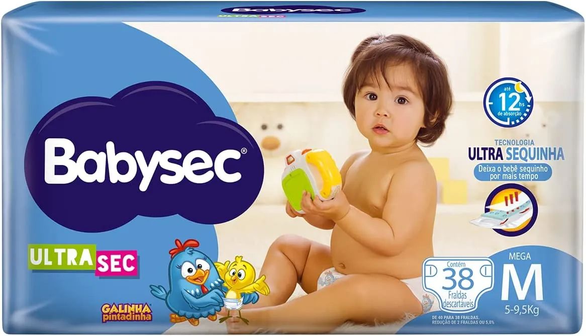Fralda BabySec MEGA Tam. P/M/G/XG