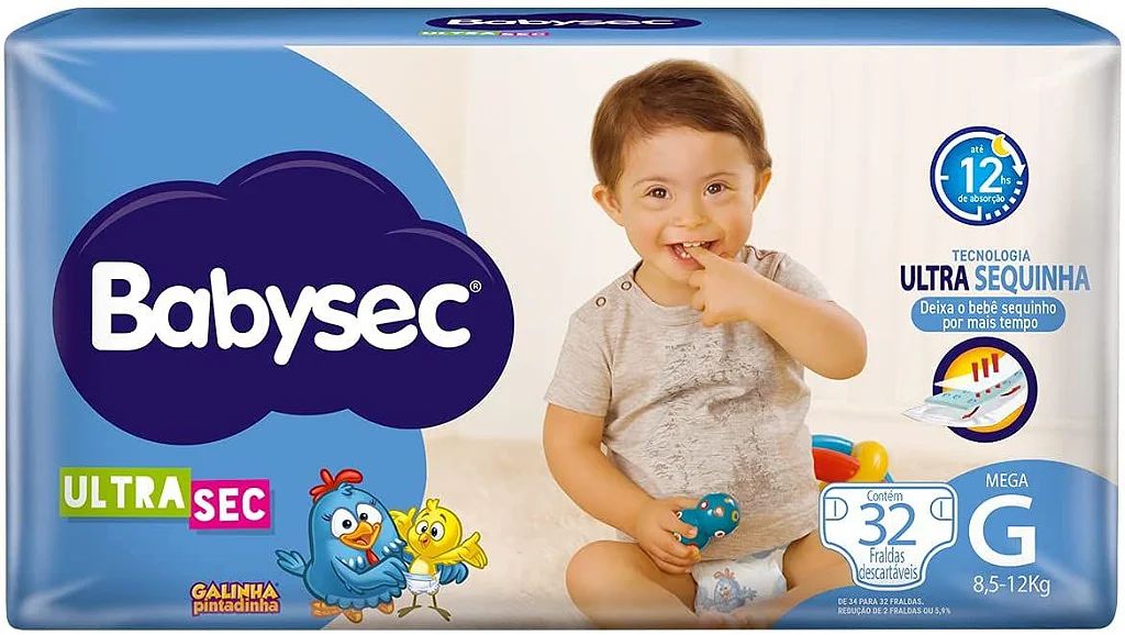 Fralda BabySec MEGA Tam. P/M/G/XG