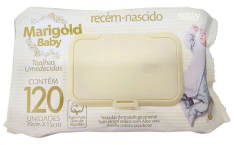 Toalha umedecida Marigold 120uni