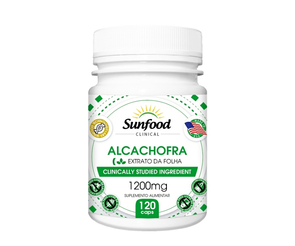 Alcachofra 1200 Mg Sunfood 120 Caps.