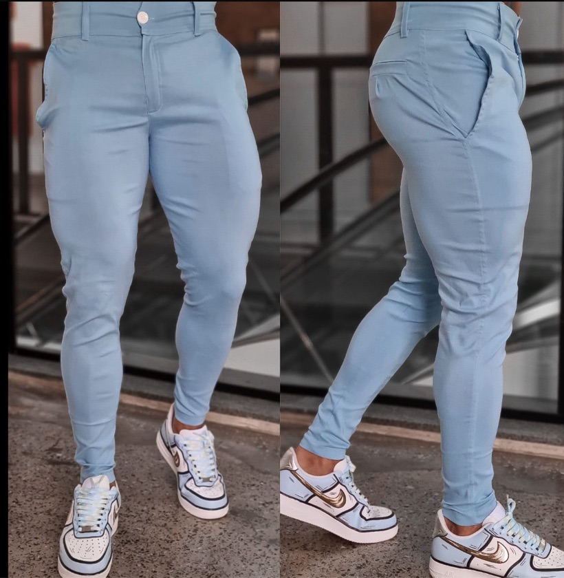 Calça Alfaiataria Bengaline Azul