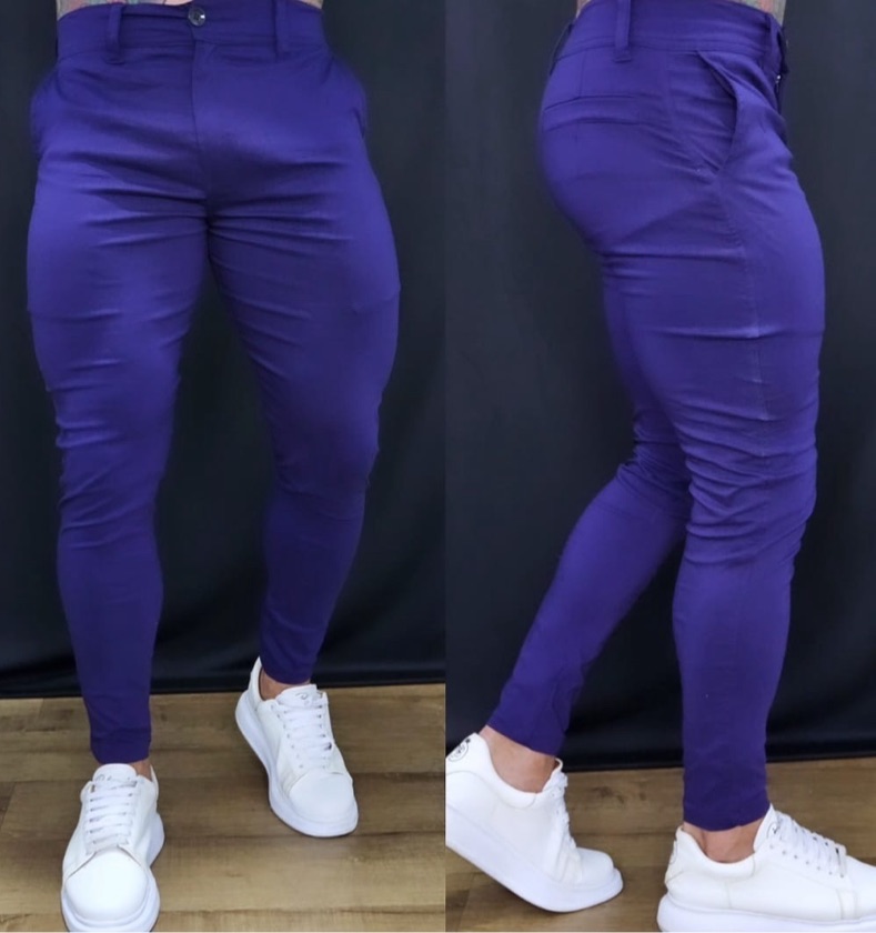 Calça Alfaiataria Bengaline Roxo