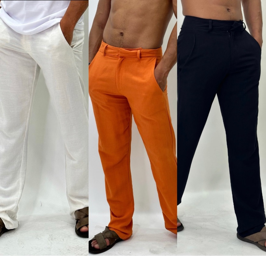 Calça alfaiataria Linho